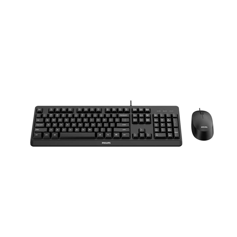 Philips 2000 series SPT6207BL 34 tastiera Mouse incluso USB QWERTY Inglese Nero