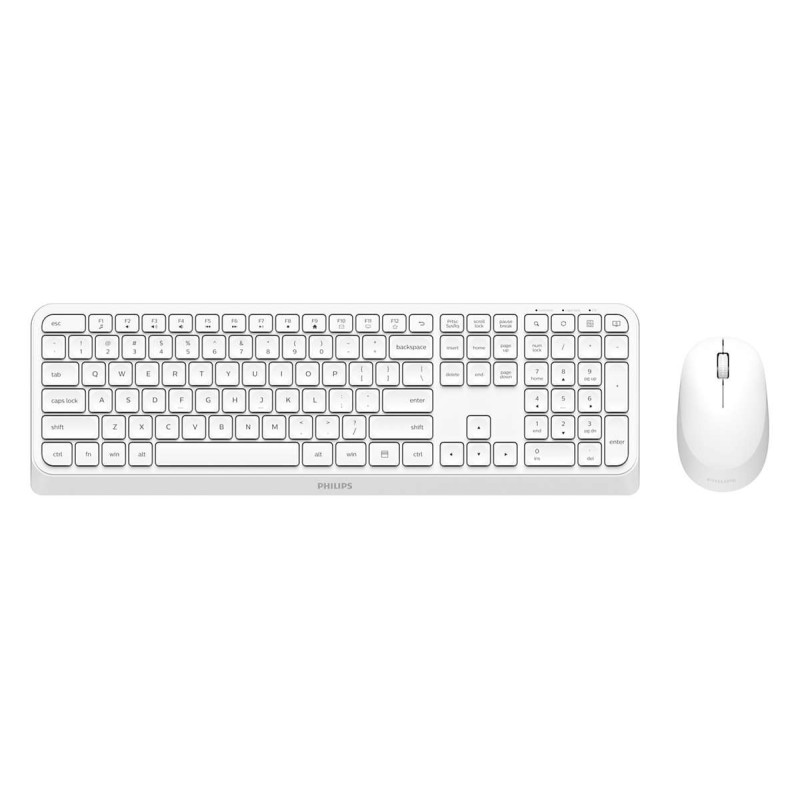 Philips 3000 series SPT6307W 34 tastiera Mouse incluso RF Wireless QWERTY Inglese Bianco