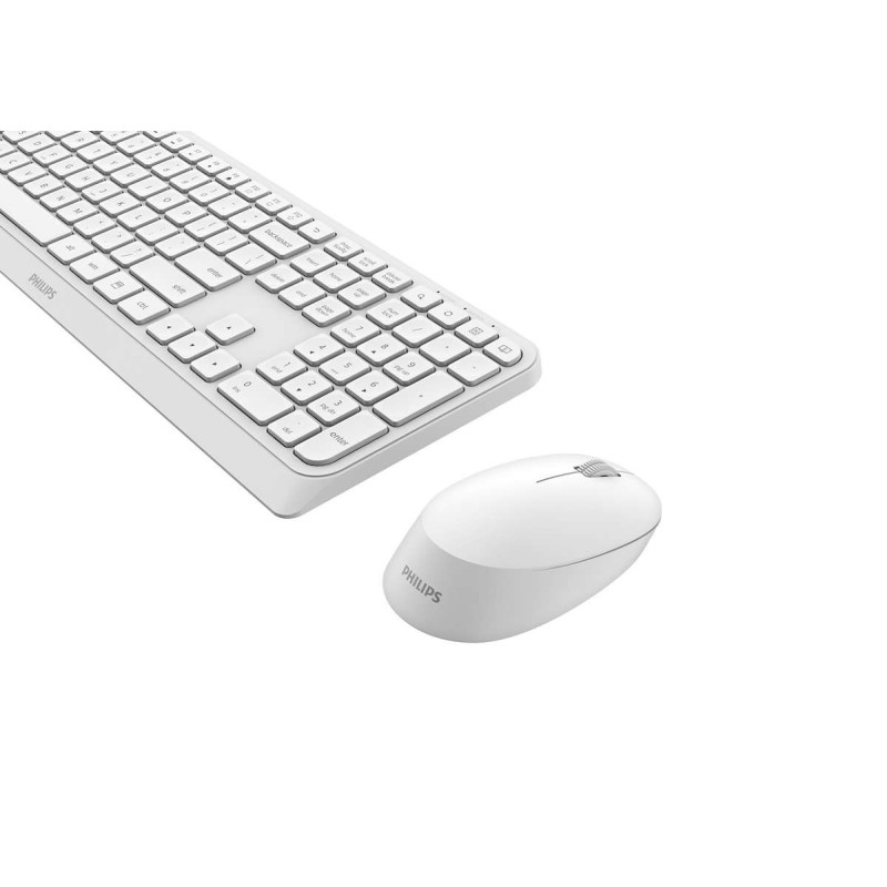 Philips 3000 series SPT6307W 34 tastiera Mouse incluso RF Wireless QWERTY Inglese Bianco