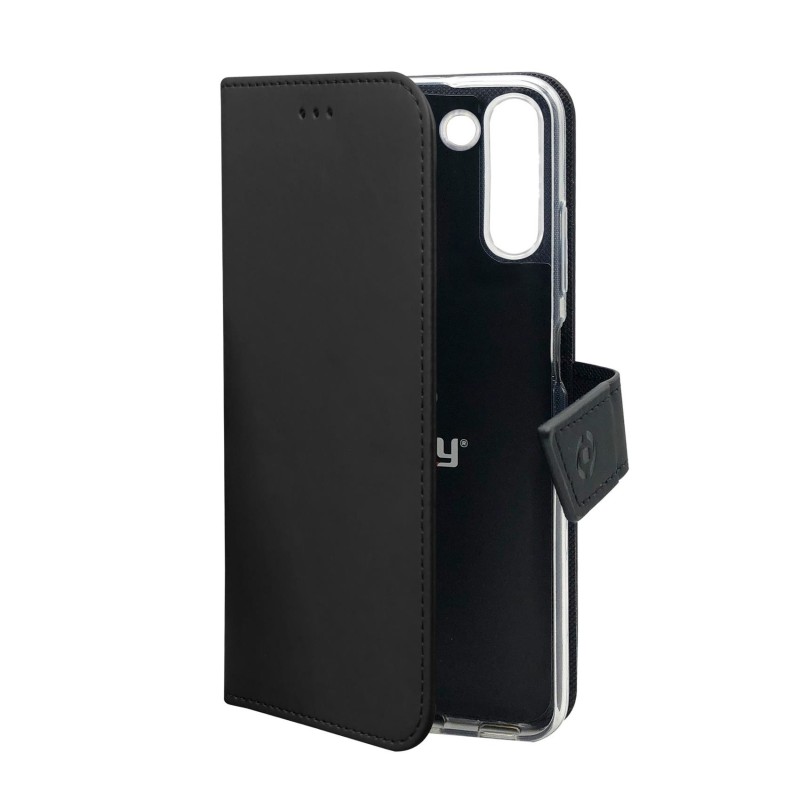 Celly Wally custodia per cellulare 16,8 cm (6.6") Custodia flip a libro Nero