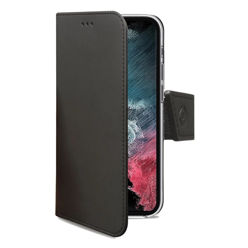 Celly Wally custodia per cellulare 16,8 cm (6.6") Custodia flip a libro Nero