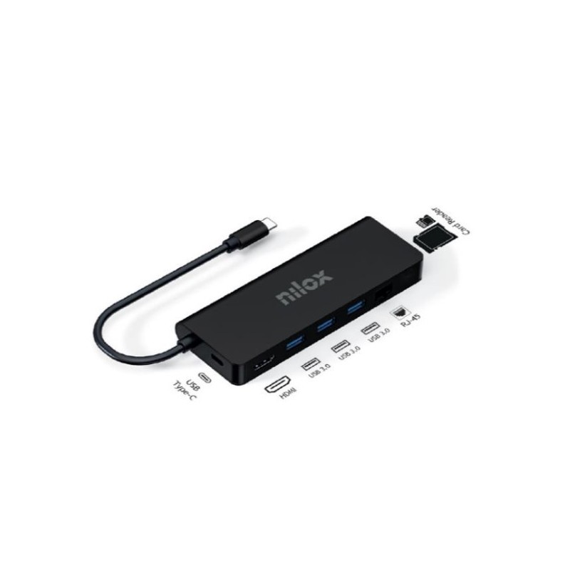 Nilox DOCK USB-C 8 IN 1 HDMI 4K