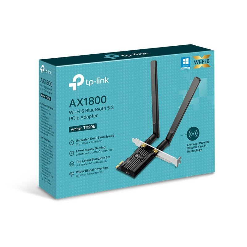 TP-Link Archer TX20E Interno WLAN   Bluetooth 1800 Mbit s