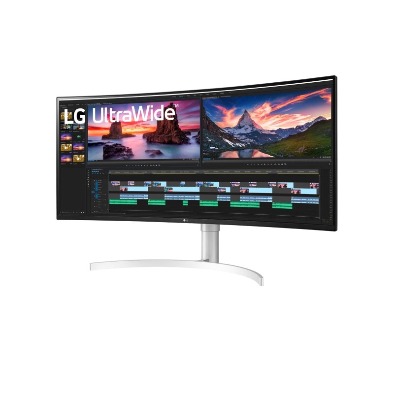 LG 38WN95CP-W Monitor PC 96,5 cm (38") 3840 x 1600 Pixel Quad HD+ QLED Bianco