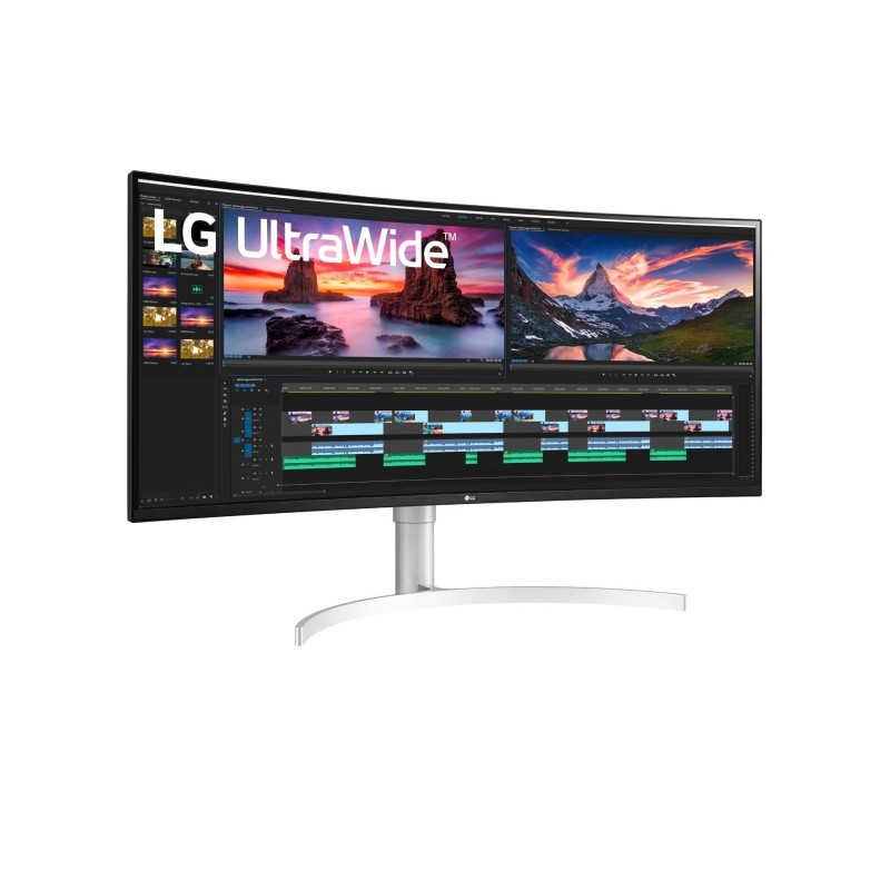 LG 38WN95CP-W Monitor PC 96,5 cm (38") 3840 x 1600 Pixel Quad HD+ QLED Bianco