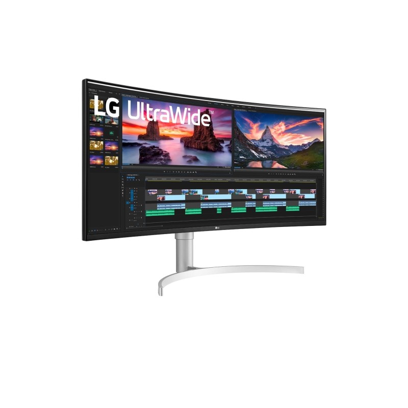 LG 38WN95CP-W Monitor PC 96,5 cm (38") 3840 x 1600 Pixel Quad HD+ QLED Bianco