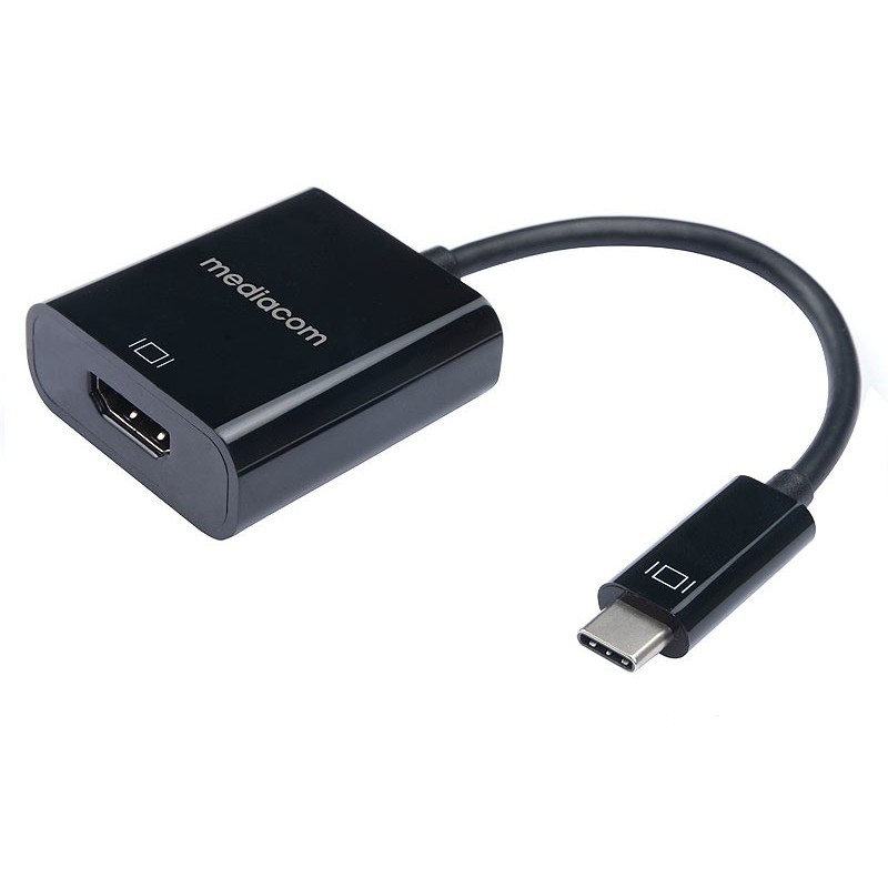 Mediacom MD-C305 cavo e adattatore video USB tipo-C HDMI Nero