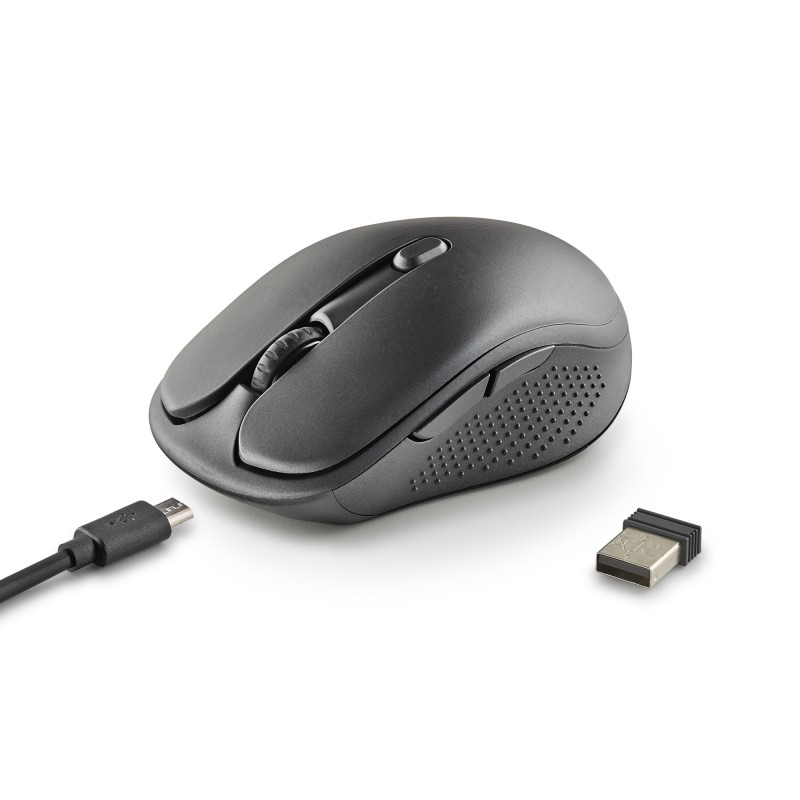 NGS EVO RUST mouse Mano destra RF Wireless Ottico 1600 DPI