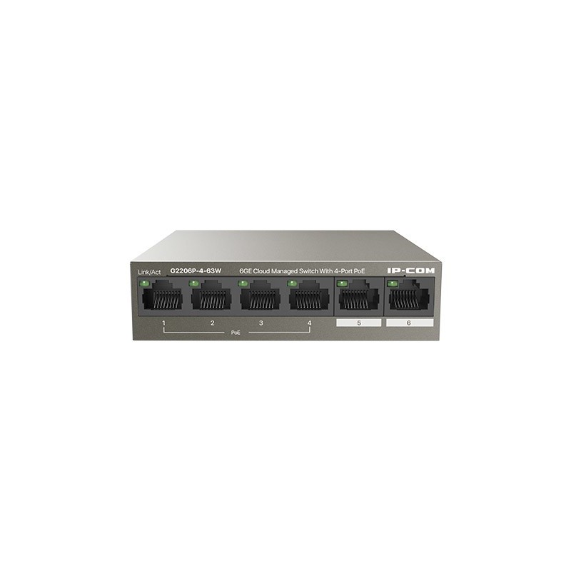 IP-COM Networks G2206P-4-63W switch di rete Gestito Gigabit Ethernet (10 100 1000) Supporto Power over Ethernet (PoE)