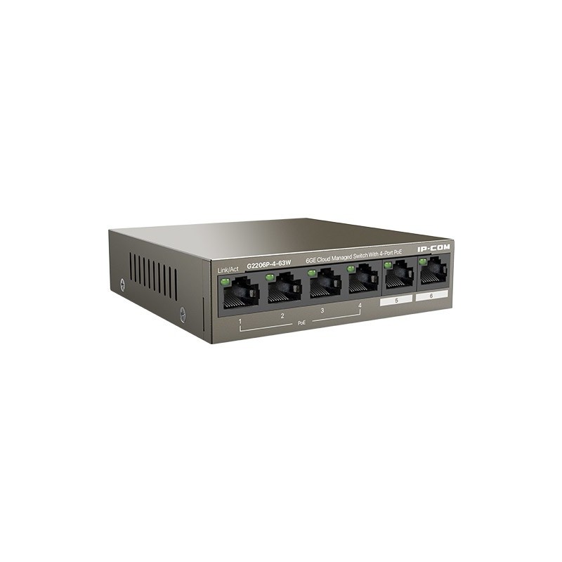 IP-COM Networks G2206P-4-63W switch di rete Gestito Gigabit Ethernet (10 100 1000) Supporto Power over Ethernet (PoE)