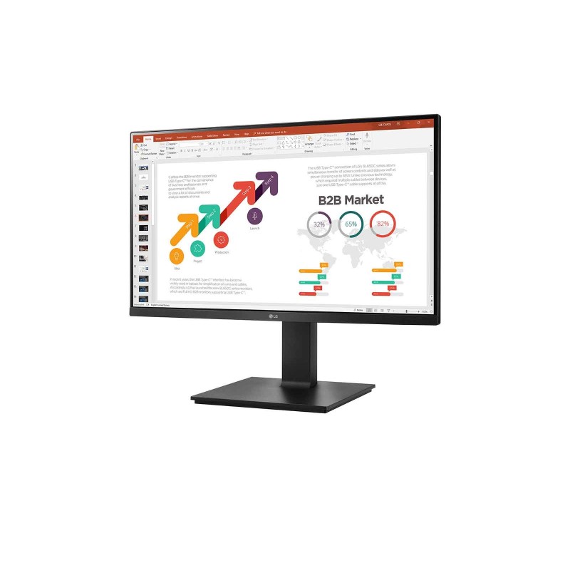 LG 24BP45SP-B Monitor PC 60,5 cm (23.8") 1920 x 1080 Pixel Full HD Nero