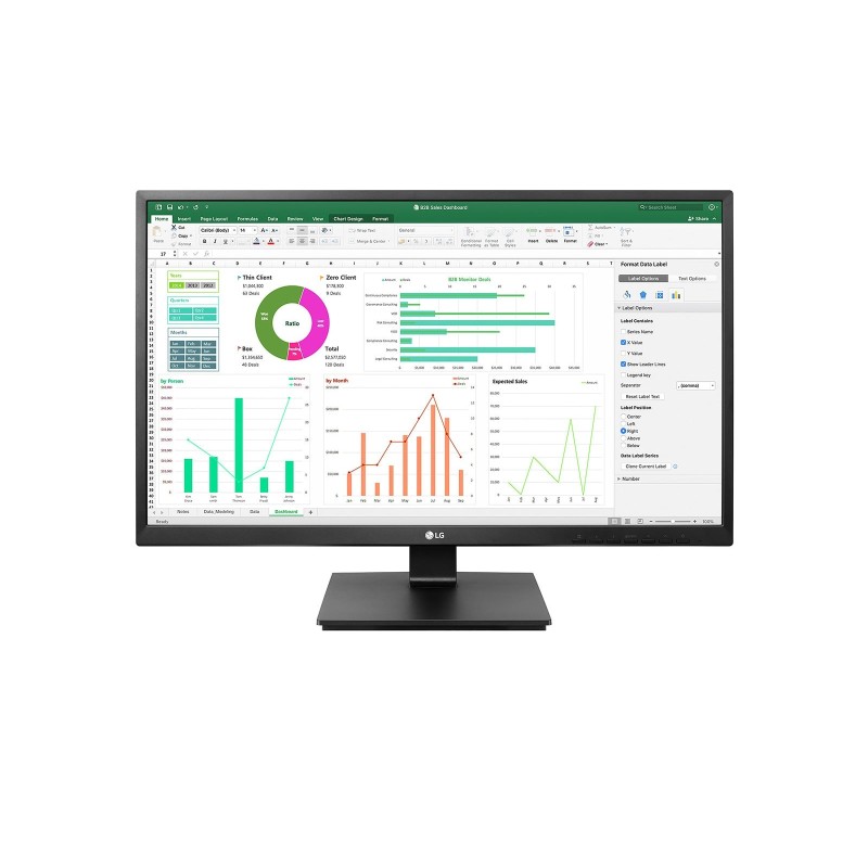 LG 27BN55UP-B Monitor PC 60,5 cm (23.8") 1920 x 1080 Pixel Full HD Nero