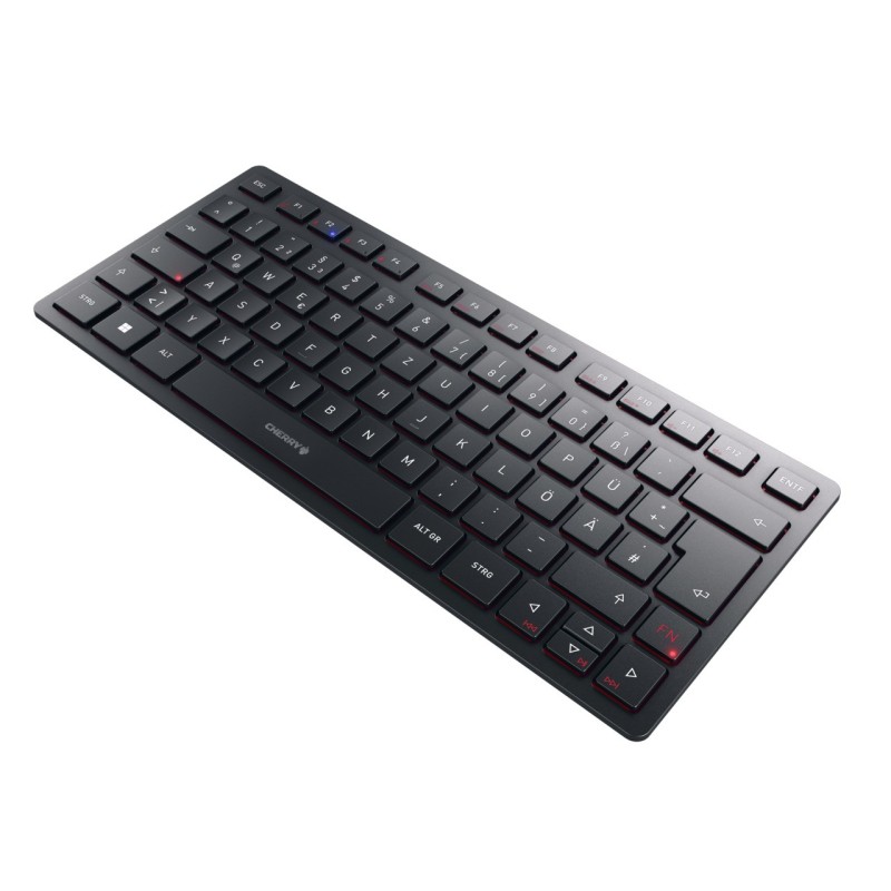 CHERRY KW 9200 MINI tastiera USB + RF Wireless + Bluetooth QWERTZ Tedesco Nero