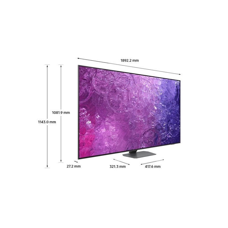 Samsung Series 9 TV QE85QN90CATXZT Neo QLED 4K, Smart TV 85" Processore Neural Quantum 4K, Dolby Atmos e OTS+, Carbon Silver