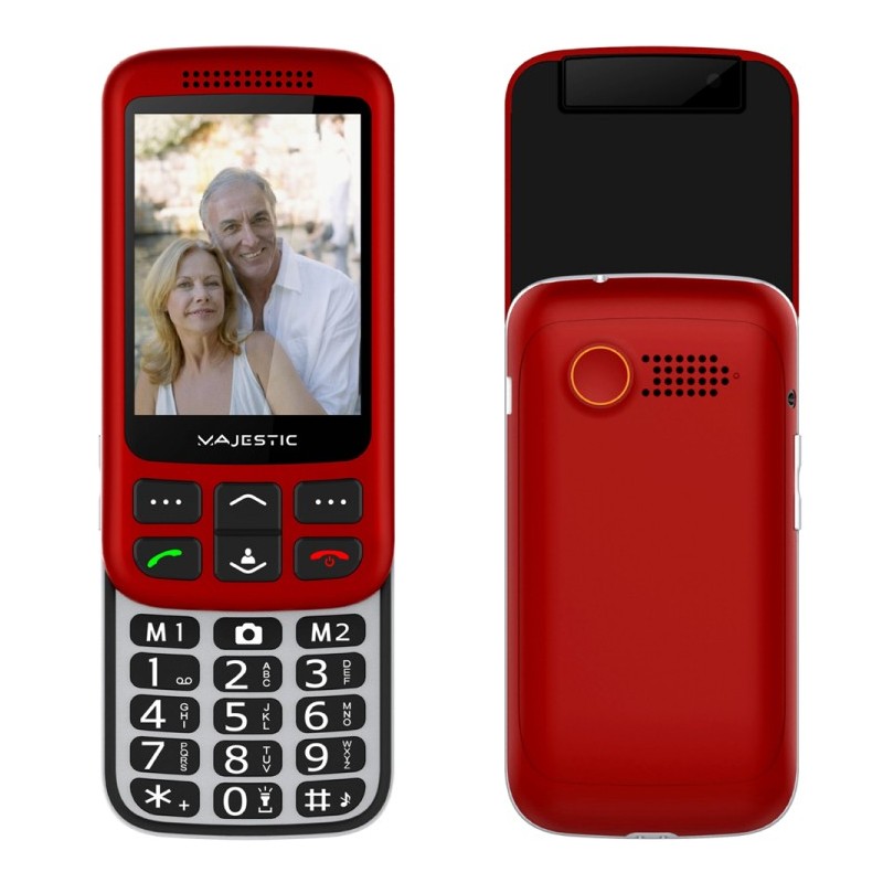 New Majestic 300087_RD cellulare 7,11 cm (2.8") 123 g Rosso Telefono per anziani