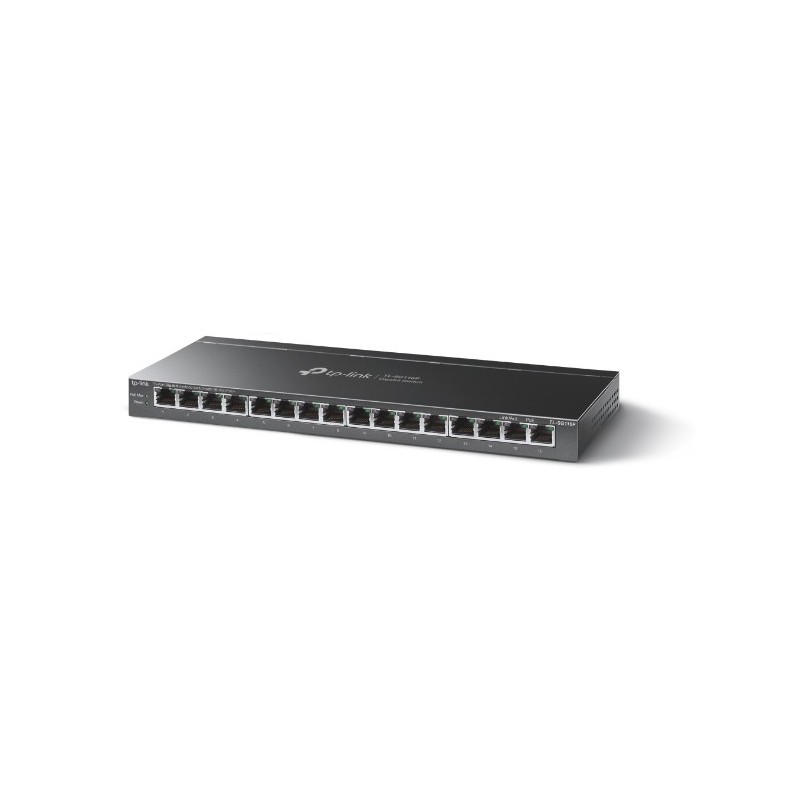 TP-Link TL-SG116P switch di rete Non gestito Gigabit Ethernet (10 100 1000) Nero