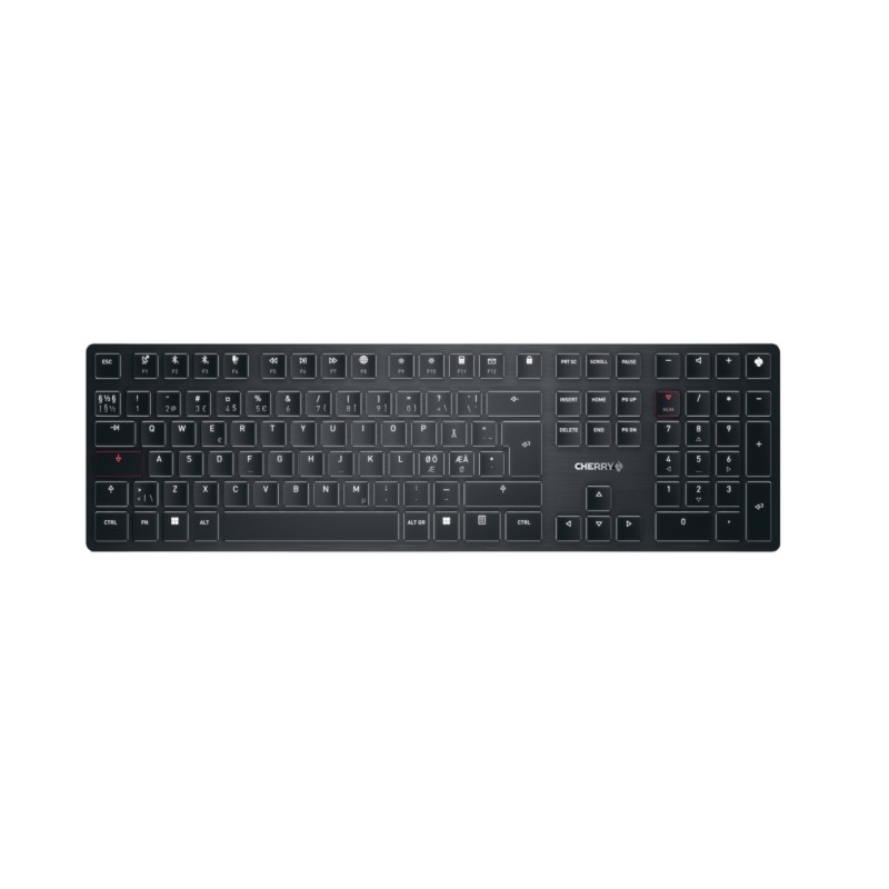 CHERRY KW X ULP tastiera USB + RF Wireless + Bluetooth QWERTY Nordic Nero