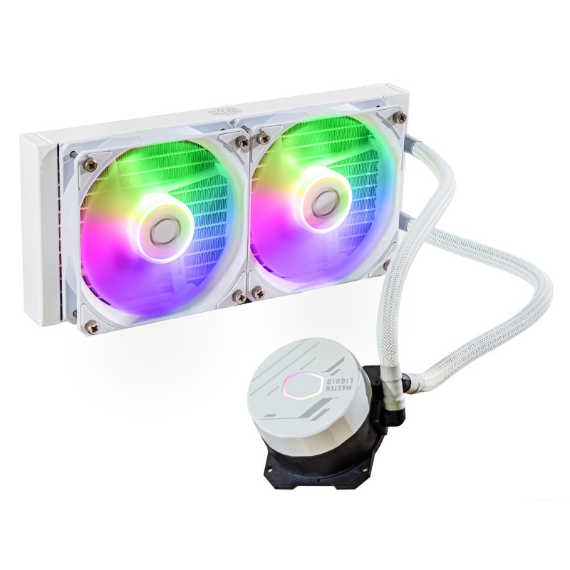 Cooler Master MasterLiquid 240L Core ARGB White Processore Kit di raffreddamento a liquido 12 cm Bianco