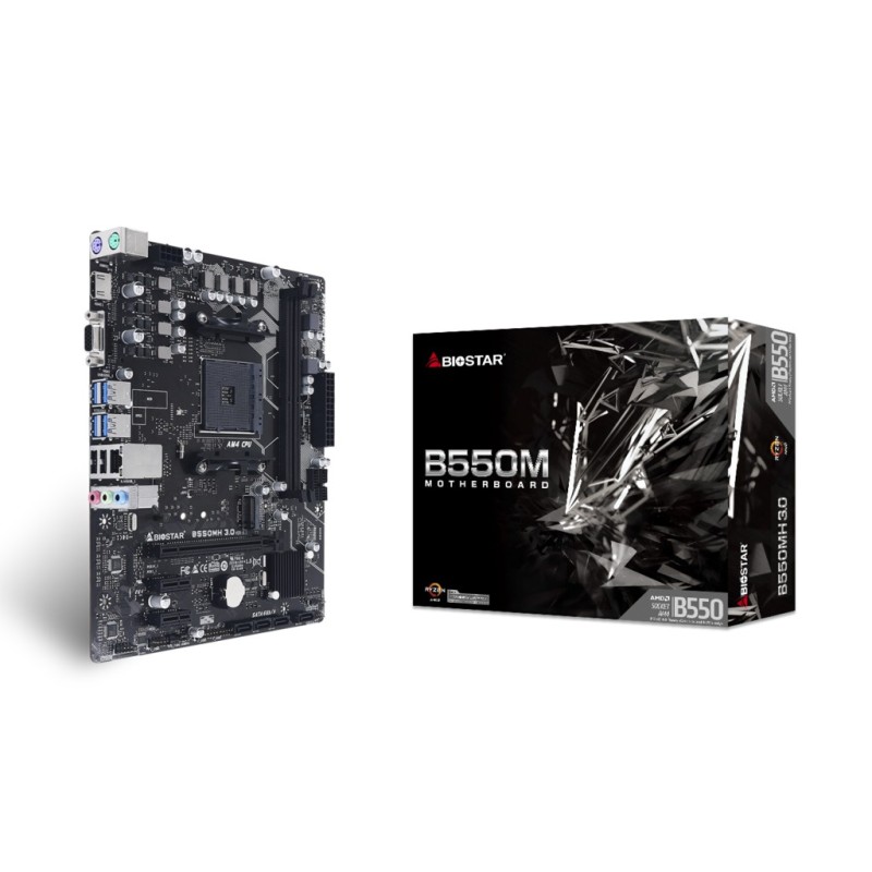 Biostar B550MH 3.0 scheda madre AMD B550 Socket AM4 micro ATX