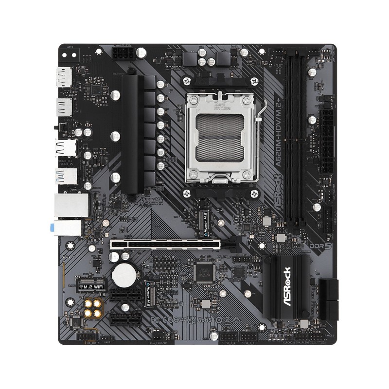 Asrock A620M-HDV M.2+ AMD A620 Presa di corrente AM5 micro ATX