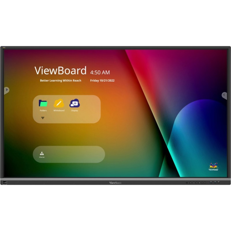 Viewsonic IFP6550-5 lavagna interattiva 165,1 cm (65") 3840 x 2160 Pixel Touch screen Nero HDMI