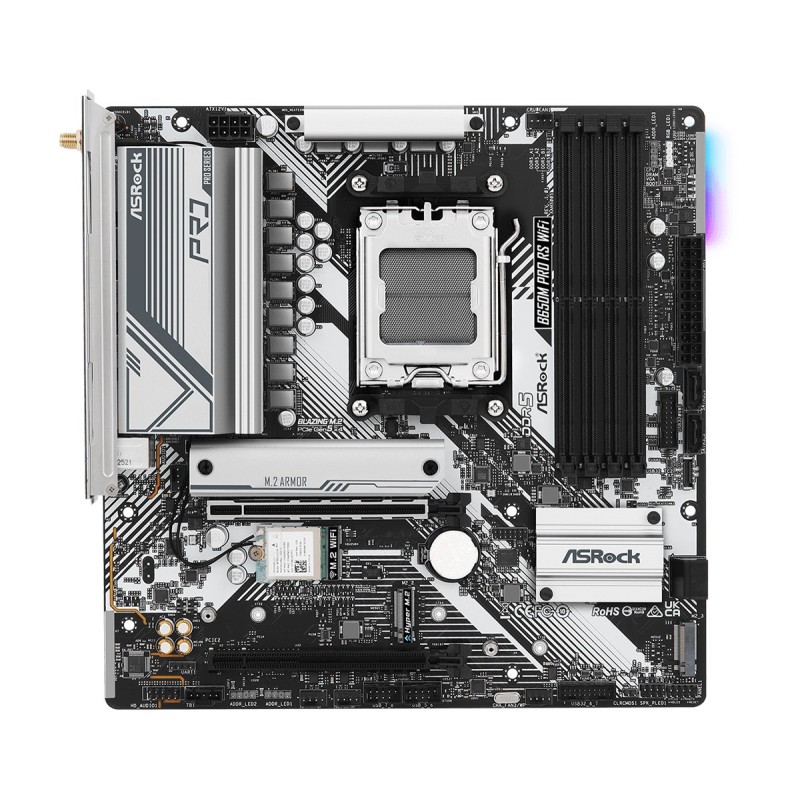 Asrock B650M Pro RS WiFi AMD B650 Presa di corrente AM5 micro ATX