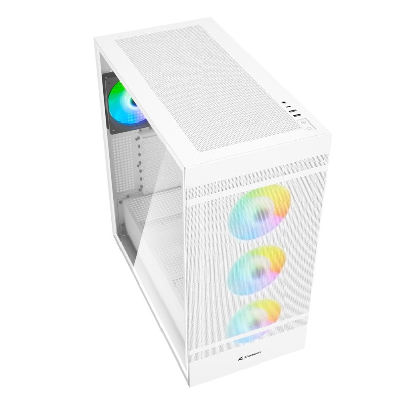 Sharkoon REBEL C50 RGB ATX Full Tower Bianco