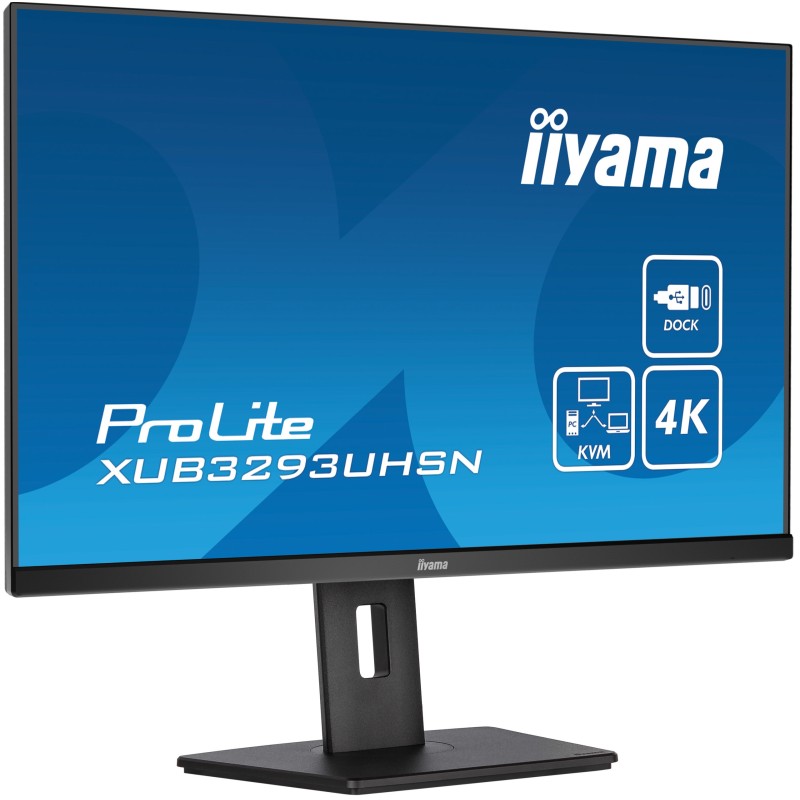 iiyama ProLite XUB3293UHSN-B5 Monitor PC 80 cm (31.5") 3840 x 2160 Pixel 4K Ultra HD LCD Nero