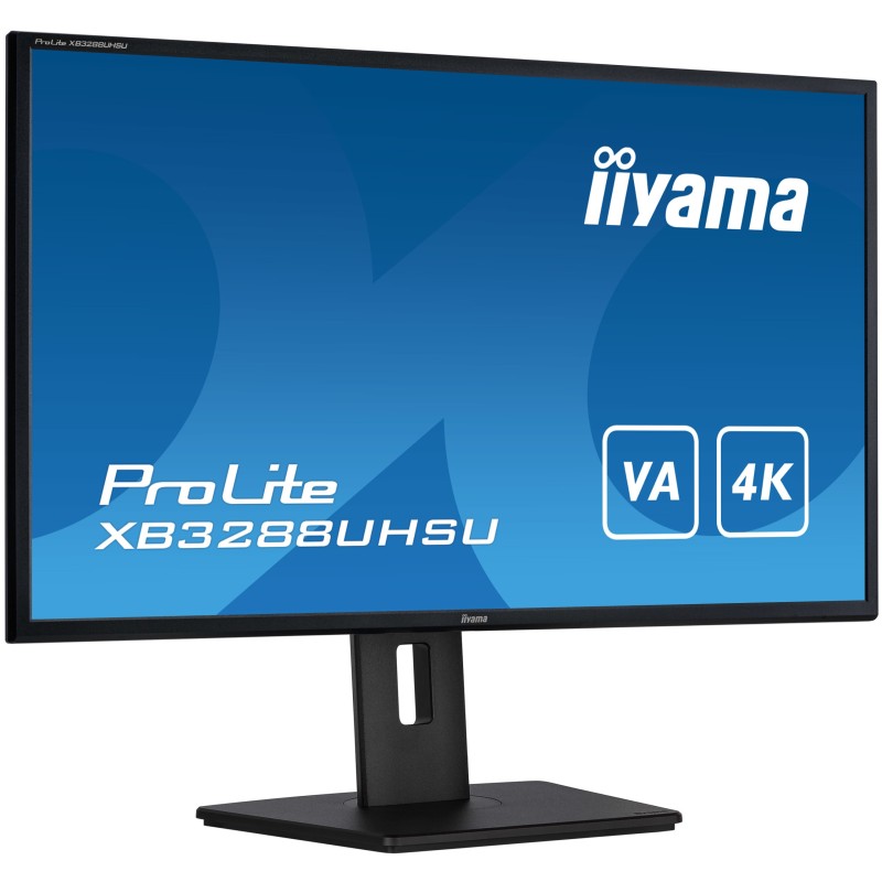 iiyama ProLite XB3288UHSU-B5 Monitor PC 80 cm (31.5") 3840 x 2160 Pixel 4K Ultra HD LCD Nero