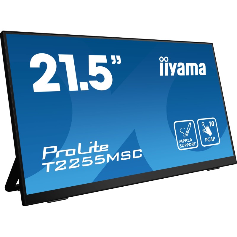 iiyama ProLite T2255MSC-B1 Monitor PC 54,6 cm (21.5") 1920 x 1080 Pixel Full HD LCD Touch screen Nero