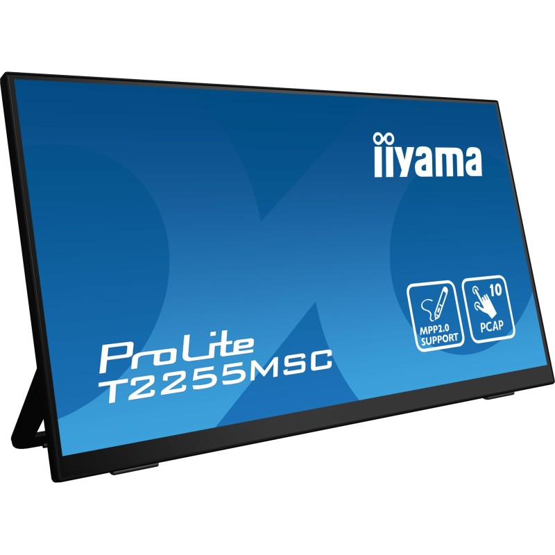 iiyama ProLite T2255MSC-B1 Monitor PC 54,6 cm (21.5") 1920 x 1080 Pixel Full HD LCD Touch screen Nero