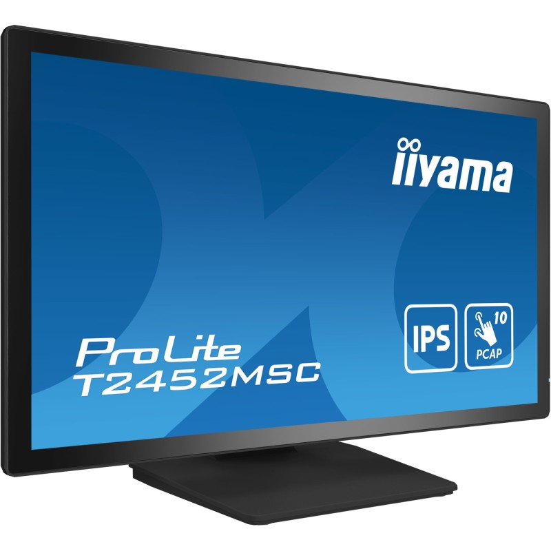 iiyama ProLite T2452MSC-B1 Monitor PC 60,5 cm (23.8") 1920 x 1080 Pixel Full HD LCD Touch screen Multi utente Nero