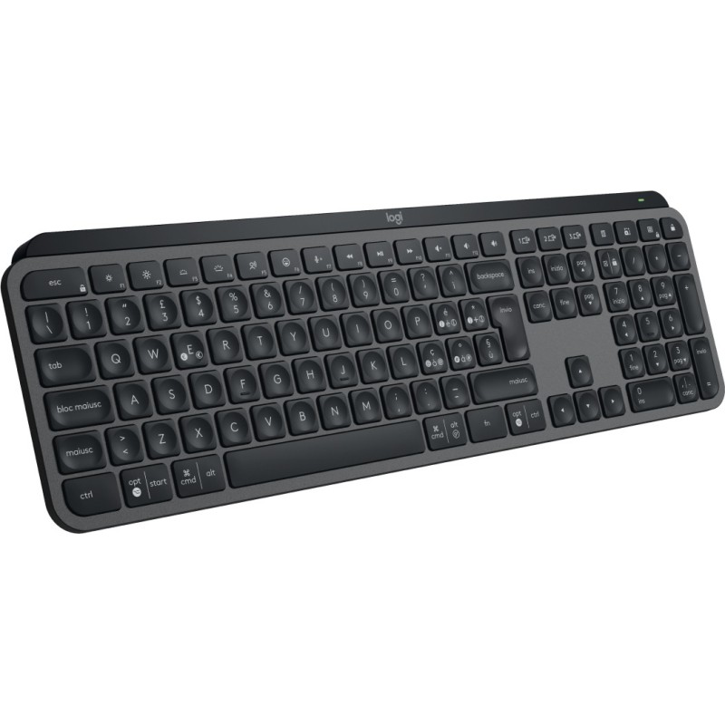 Logitech MX Keys S tastiera RF senza fili + Bluetooth QWERTY Italiano Grafite