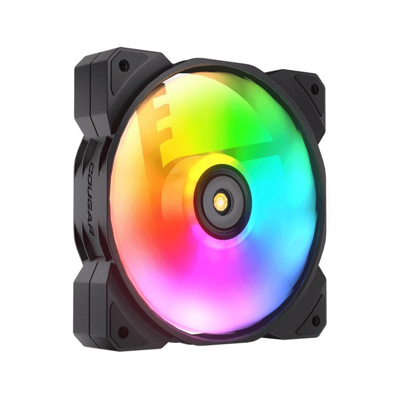 COUGAR Gaming CF-MHP12HB3-RGB Case per computer Raffreddatore d'aria 12 cm Nero, Bianco 3 pz