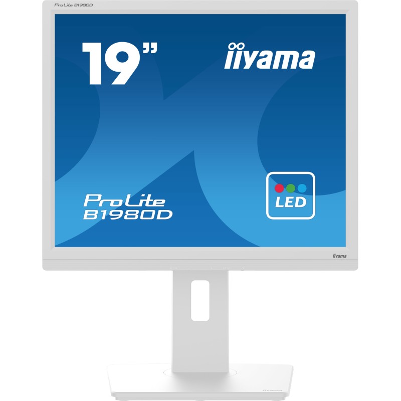 iiyama ProLite B1980D-W5 Monitor PC 48,3 cm (19") 1280 x 1024 Pixel SXGA LCD Bianco