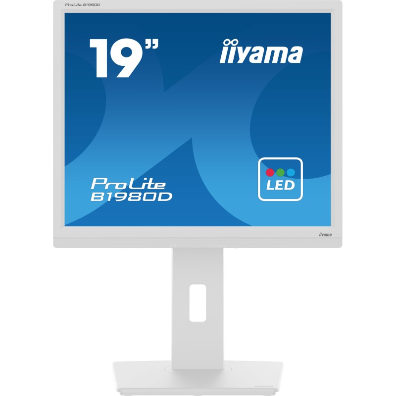 iiyama ProLite B1980D-W5 Monitor PC 48,3 cm (19") 1280 x 1024 Pixel SXGA LCD Bianco