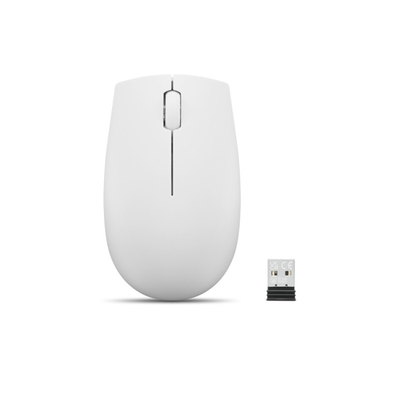 Lenovo 300 WIRELESS ?GREY mouse Ambidestro RF Wireless Ottico 1000 DPI