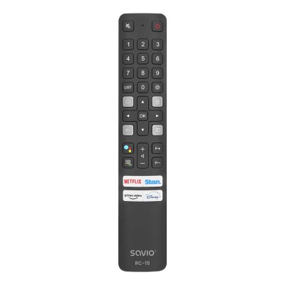 Savio RC-15 universal remote control replacement for TCL SMART TV telecomando IR Wireless Pulsanti