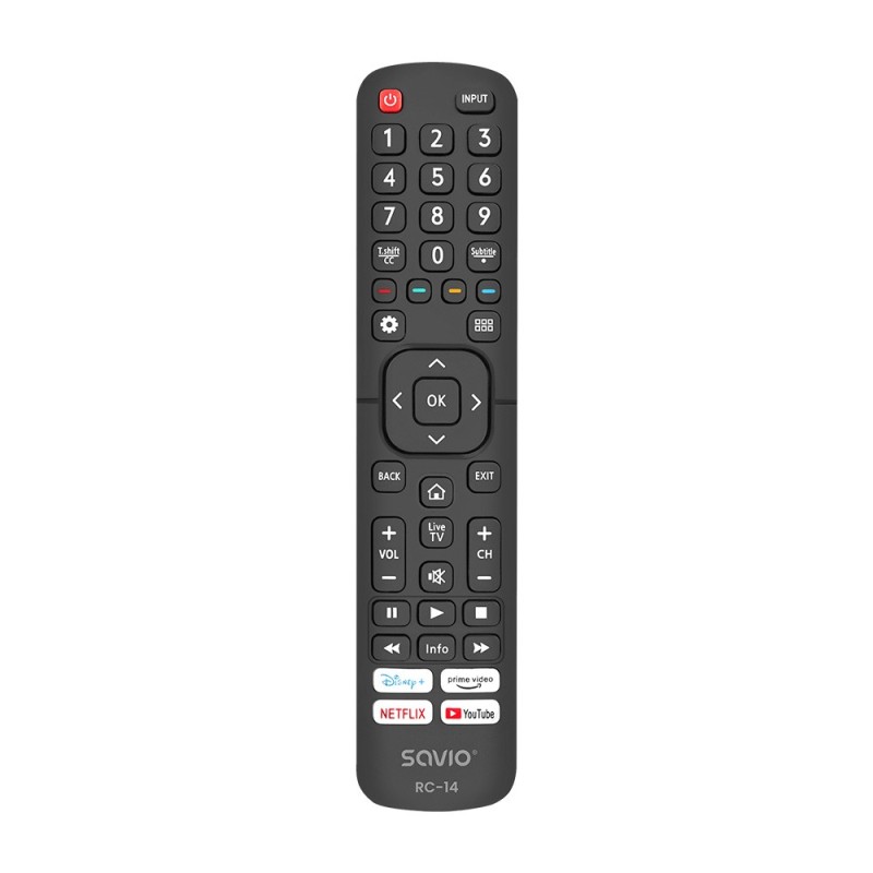 Savio RC-14 Universal remote control replacement for HISENSE SMART TV telecomando IR Wireless TV, Sintonizzatore TV Pulsanti