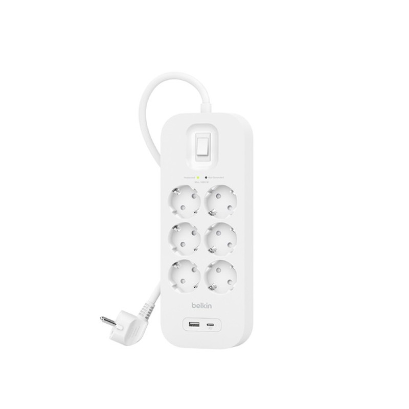 Belkin Connect Bianco 6 presa(e) AC 2 m