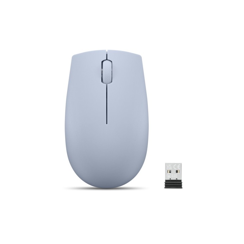 Lenovo 300 Wireless Compact Maus Kabellos Optisch Blau 3 Tasten 1000 dpi mouse Ambidestro RF Wireless Ottico