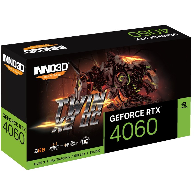 Inno3D N40602-08D6X-173051N scheda video NVIDIA GeForce RTX 4060 8 GB GDDR6