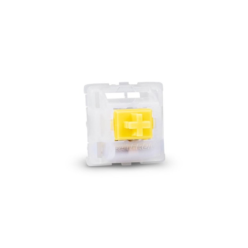 Sharkoon Gateron CAP V2 MILKY YELLOW Bianco, Giallo 35 pz