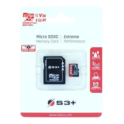 S3+ S3SDC10V30E 128 GB MicroSDXC UHS-I Classe 10