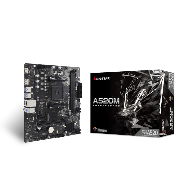 Biostar A520MT scheda madre AMD A520 Socket AM4 micro ATX