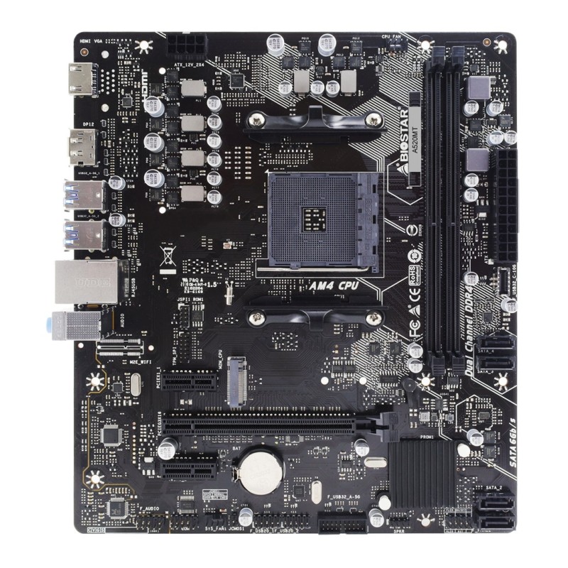 Biostar A520MT scheda madre AMD A520 Socket AM4 micro ATX