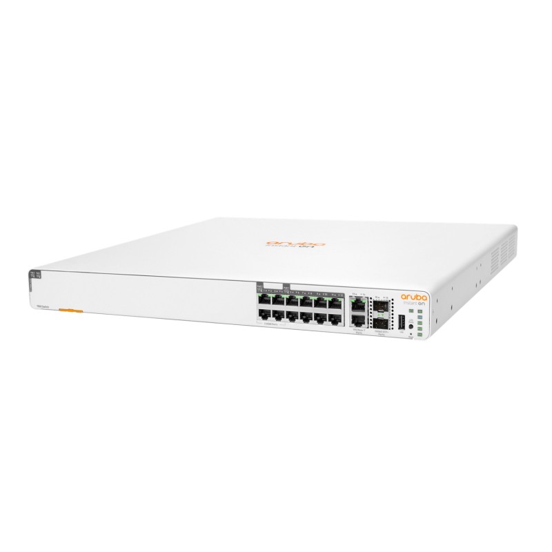 HPE Aruba Instant On 1960 8p 1G Class 4 4p SR1G 2.5G Class 6 PoE 2p 10GBASE-T 2p SFP+ 480W Gestito Gigabit Ethernet