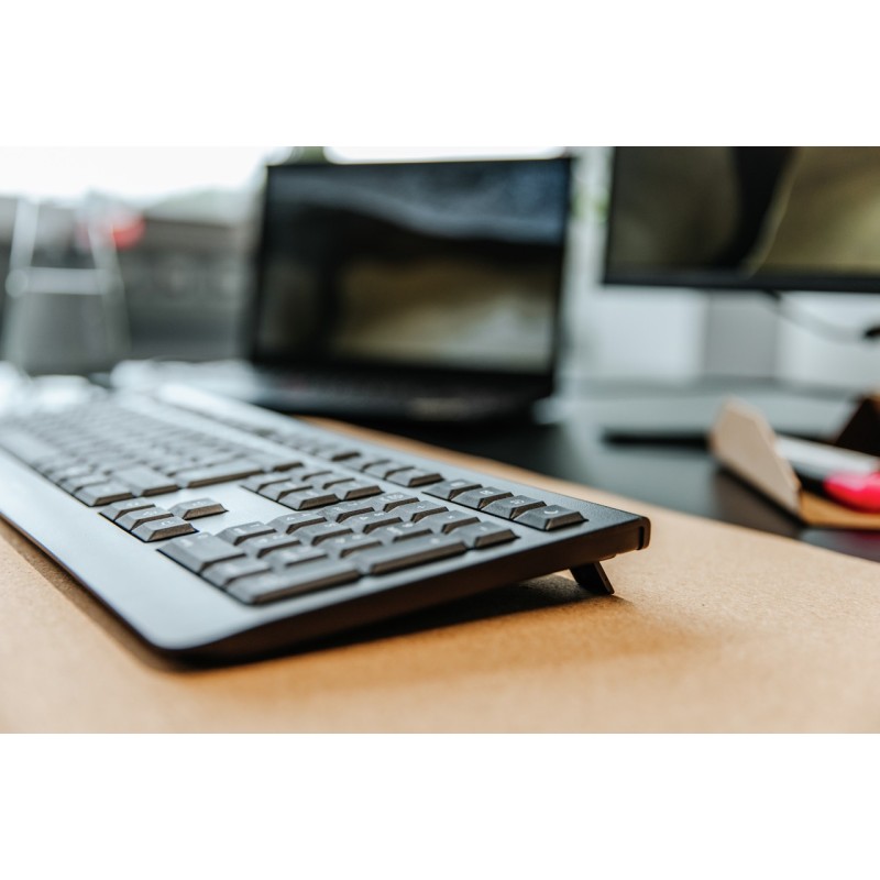 CHERRY KW 3000 tastiera RF Wireless QWERTY US International Nero