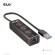 CLUB3D USB 3.2 Gen1 Type-A, 3 Ports Hub with Gigabit Ethernet