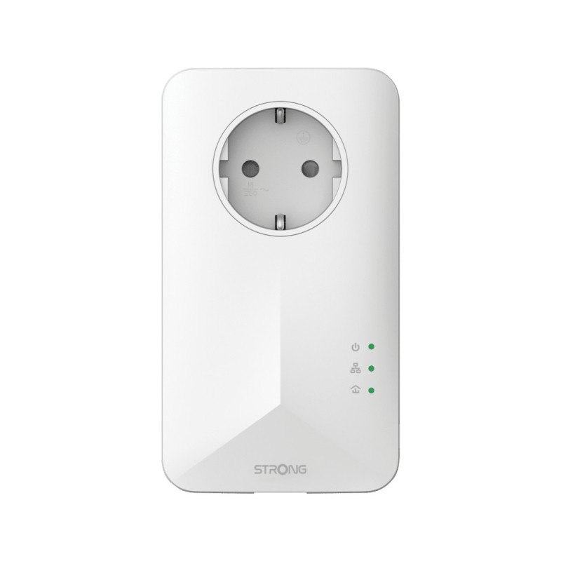 Strong POWERL1000DUOWIFIEUV2 adattatore di rete PowerLine 1000 Mbit s Collegamento ethernet LAN Wi-Fi Bianco 2 pz